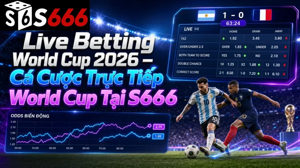 Live Betting World Cup 2026 – Cá Cược Trực Tiếp World Cup Tại S666
